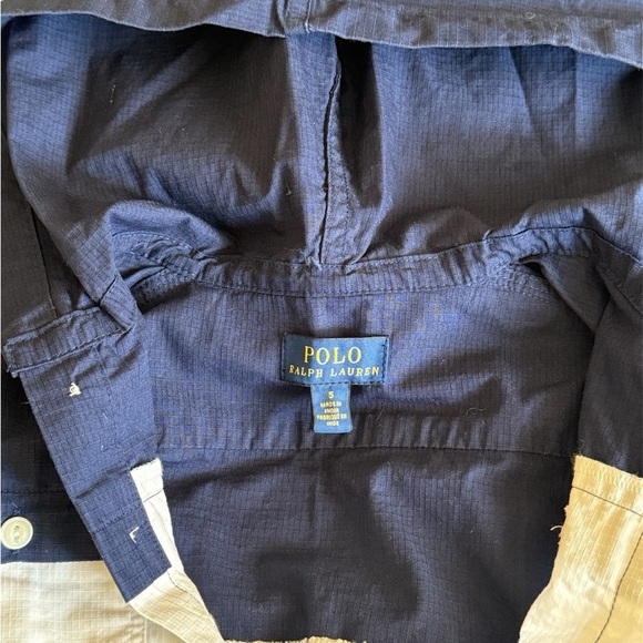 Polo Ralph Lauren Navy and White Striped Hooded Jacket - Picture 2 of 2